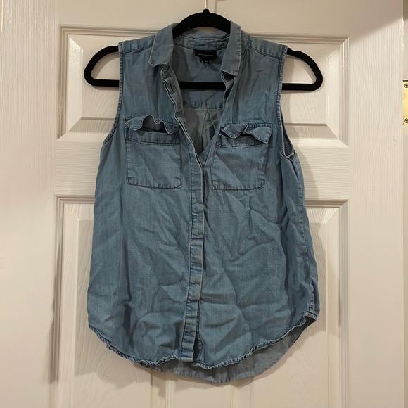 Who What Wear Chambray Tank Size XS - Picture 5 of 8